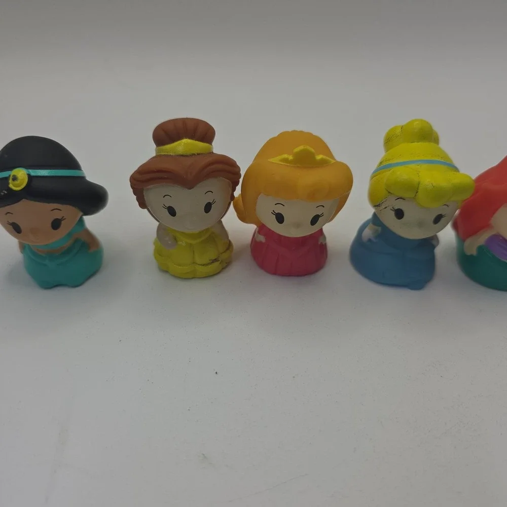 Disney Princess Finger Puppets Set of 5 Ariel Belle Jasmine Cinderella Aurora